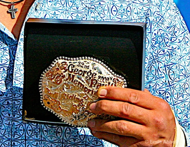 The prized George Paul Memorial Buckle