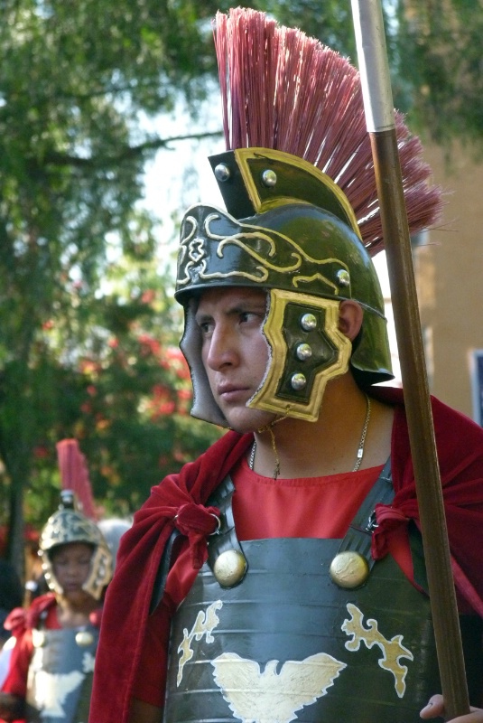 Roman centurions at procession