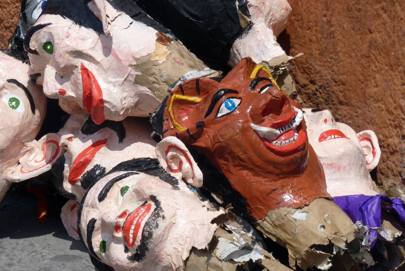 Judas heads -- after explosions