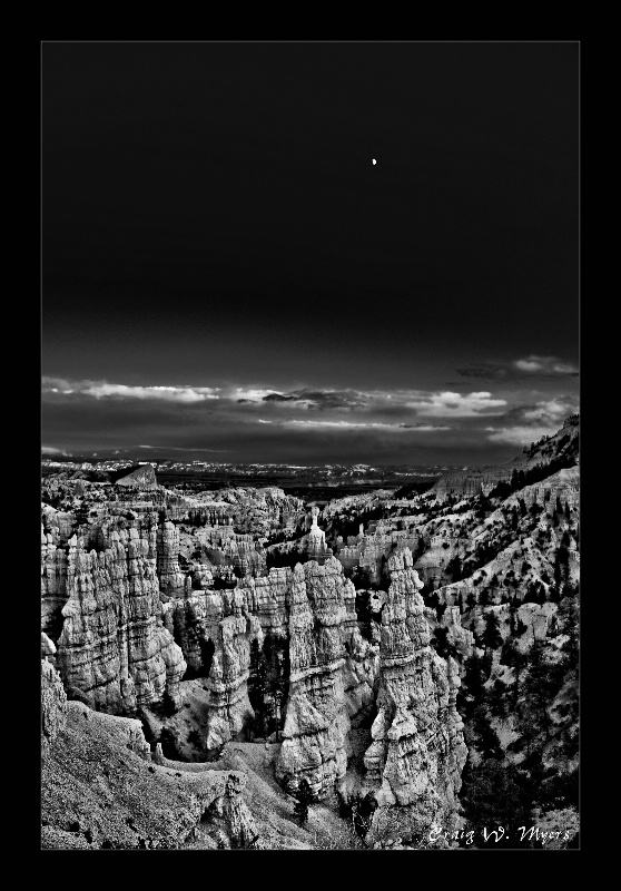 Moon Over Bryce