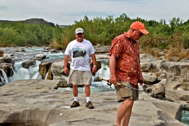 Dave Gromlich and Gary Kendrick at Dolan Falls 