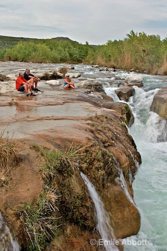 Pam, Ken and Sue at Dolan Falls