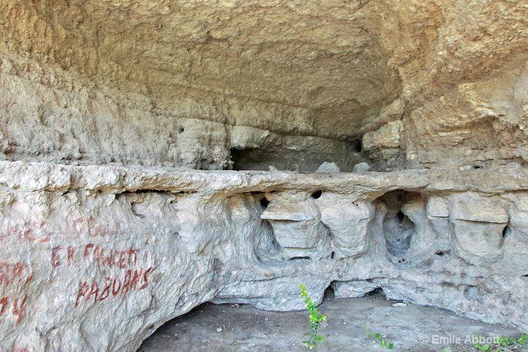 View of EK Fawcett's cave