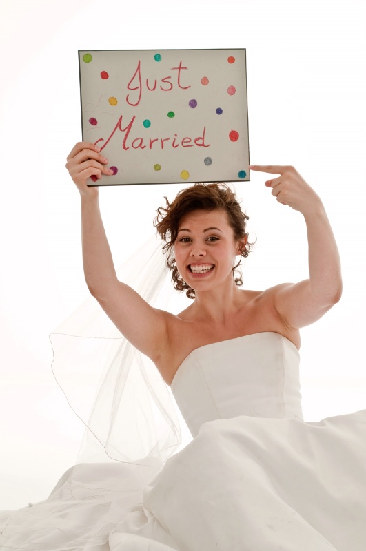 Excited Bride