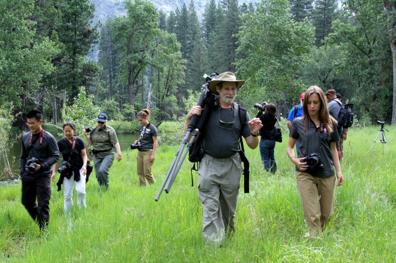 Lewis Kemper and class in Cook's Meadow