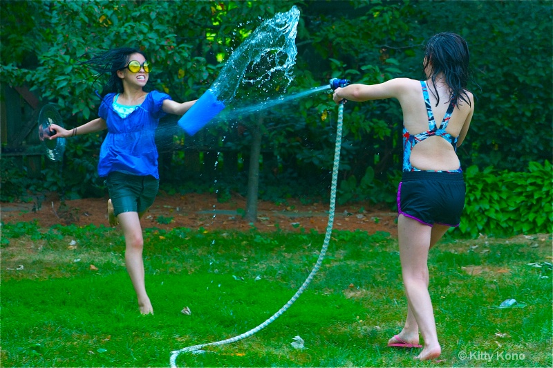 Water Fun on a Hot Day