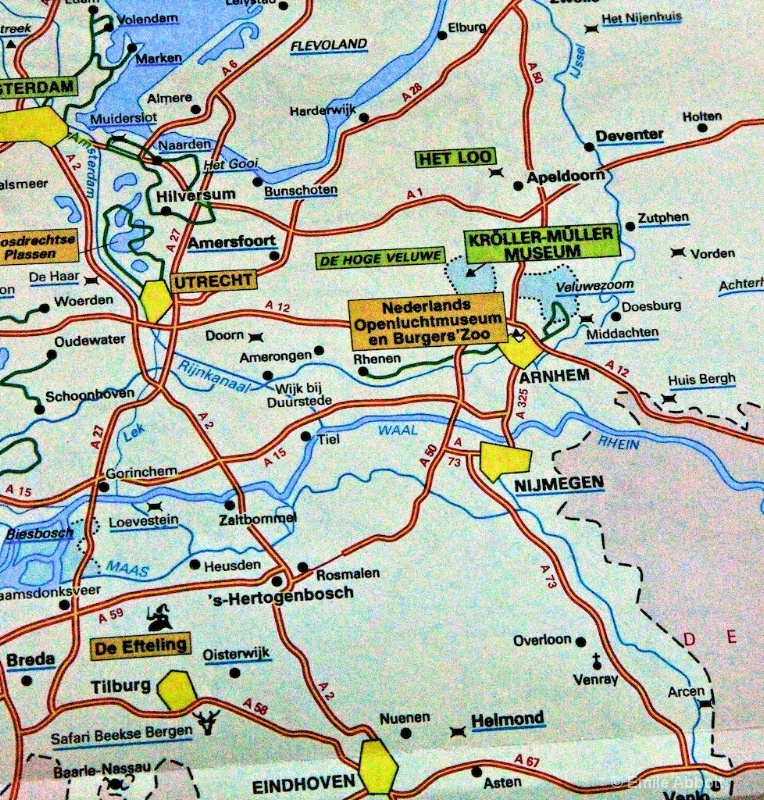 Map of Amsterdam Rijnkanaal to Rhein