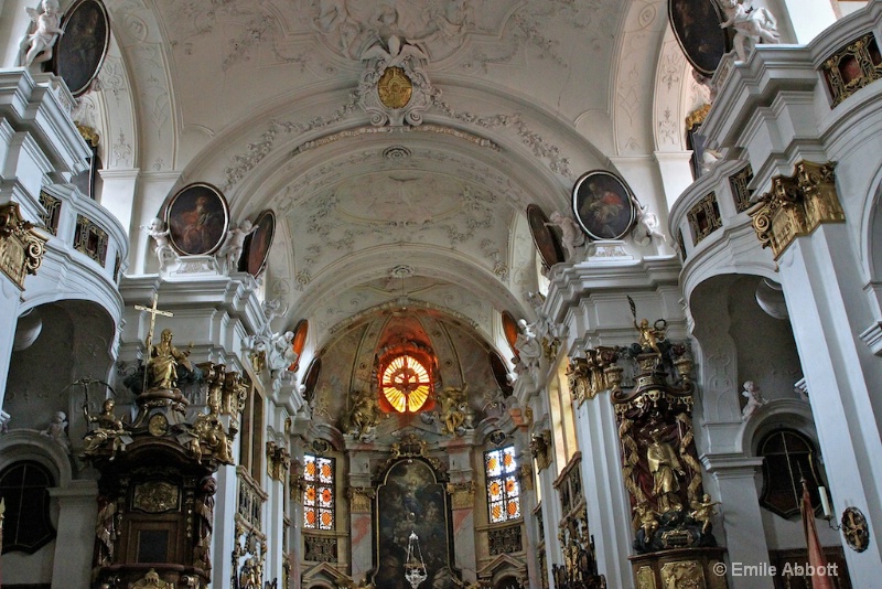 Classic Baroque style of Durnstein Parish Church