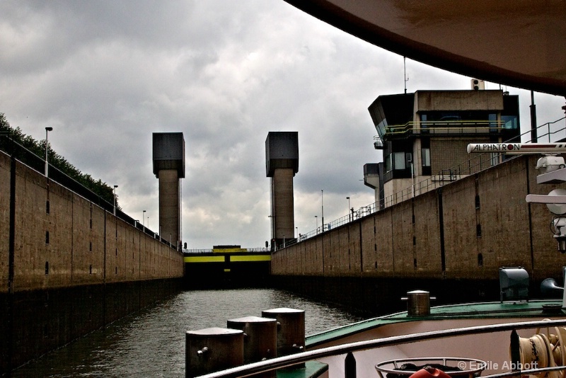 In the first lock to ascend height