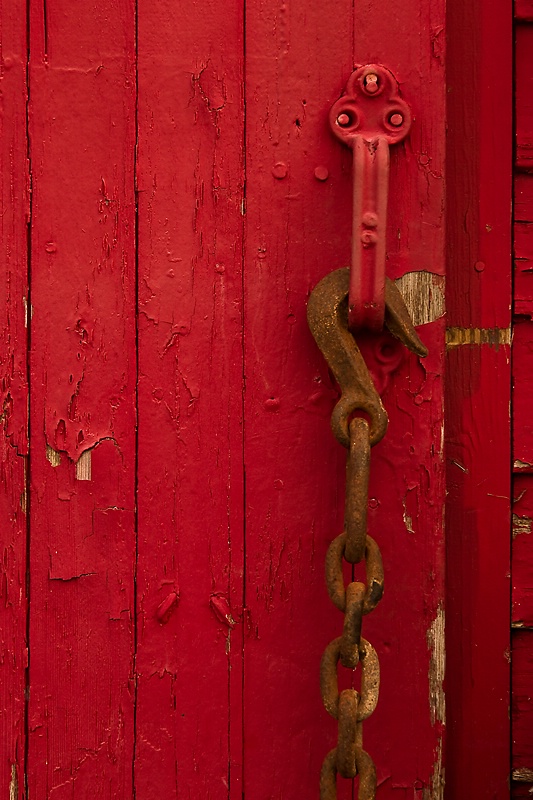 Barn Door and Chain