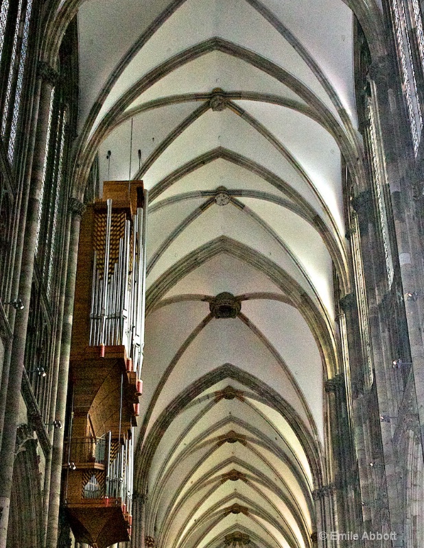Ceiling pattern of pointed arches