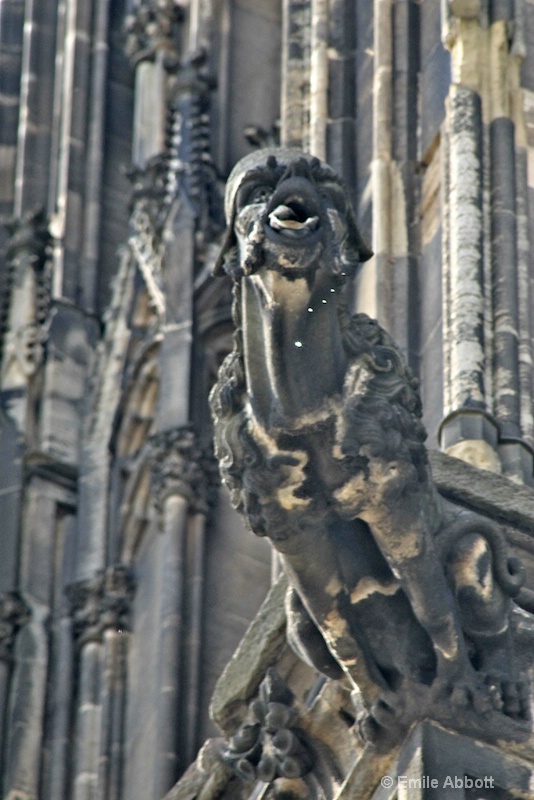 Water dripping from Gargoyle