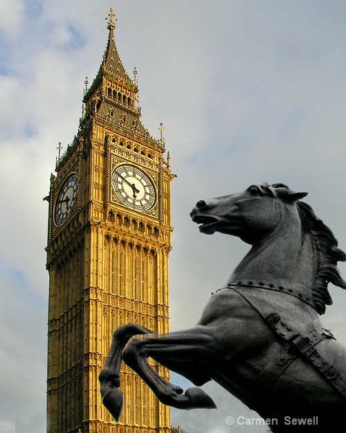 Big Ben and Horse