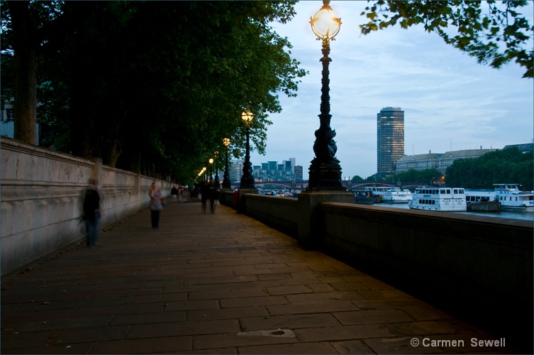 Thames Embankment Early Evening