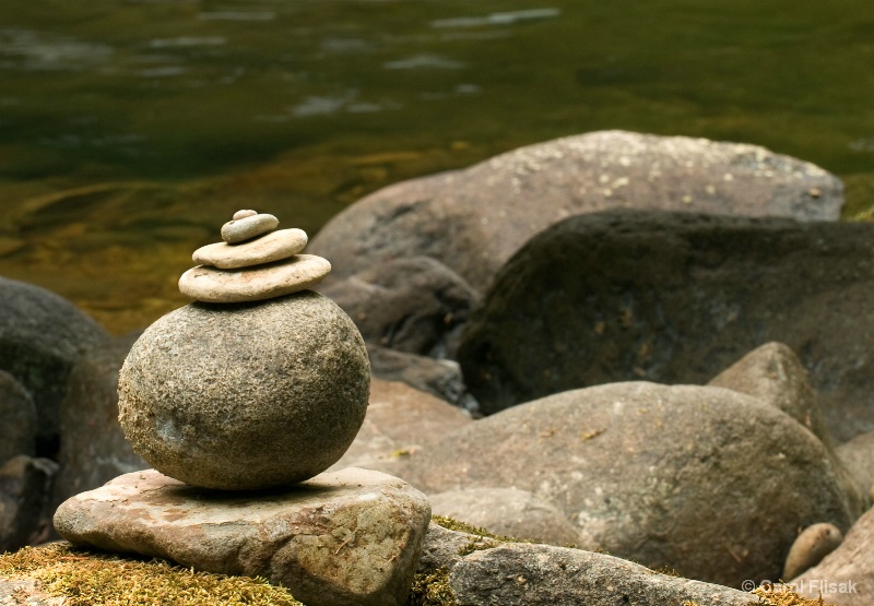 Zen Rocks at Sweet Creek
