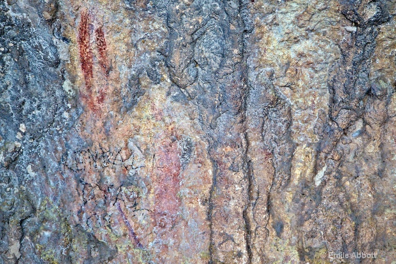 Pictograph on Parida shelter wall