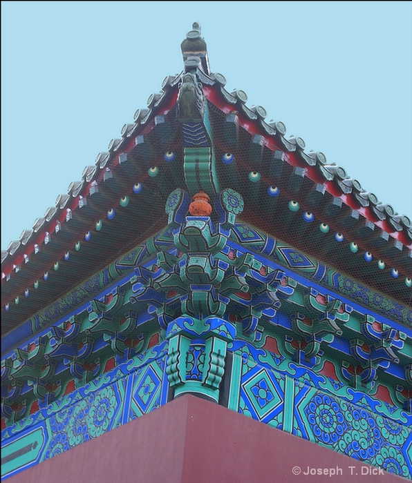 temple of heaven roof line 1 sky poster