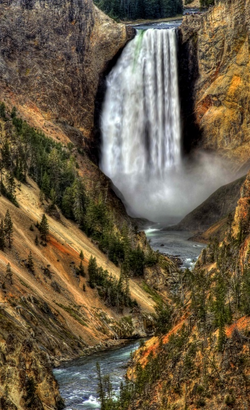 Falls on the Yellowstone River
