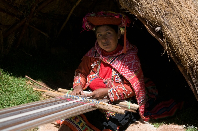 Weaving at Awana Kancha ~ Cusco, Peru