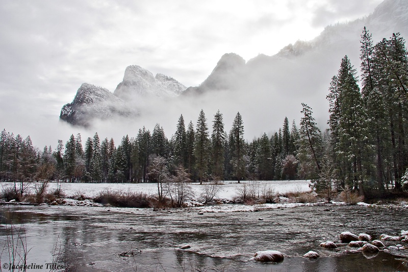 Misty Winter Valley