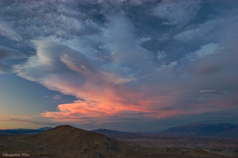 Sunset over Owens Valley