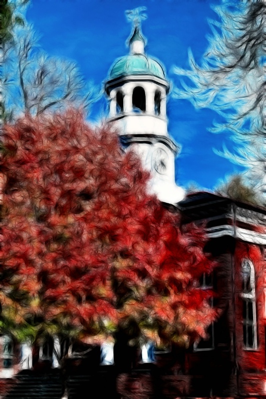 Artistic Leesburg Court House-Fractalius