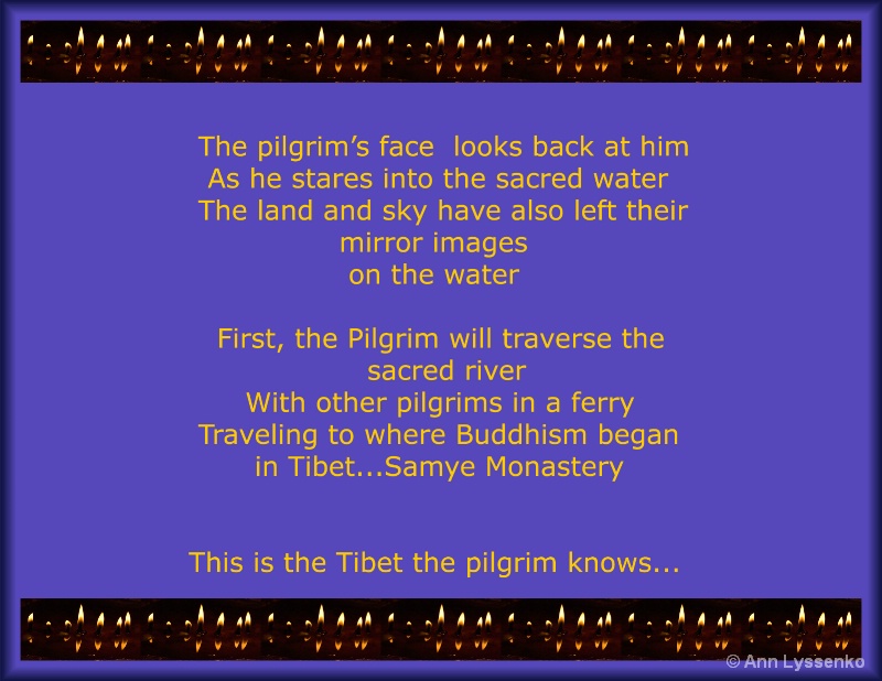 The pilgrim's face