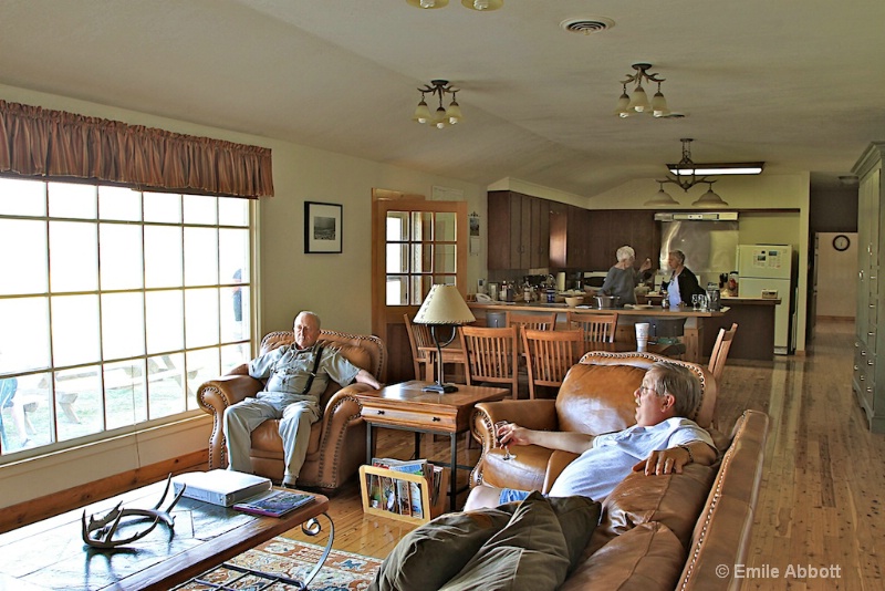 Inside the lodge