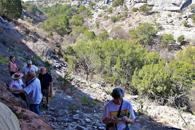 At the rock art site