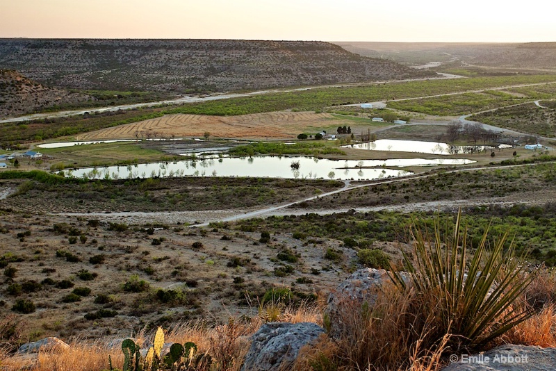 Twin lakes of Independence Creek 