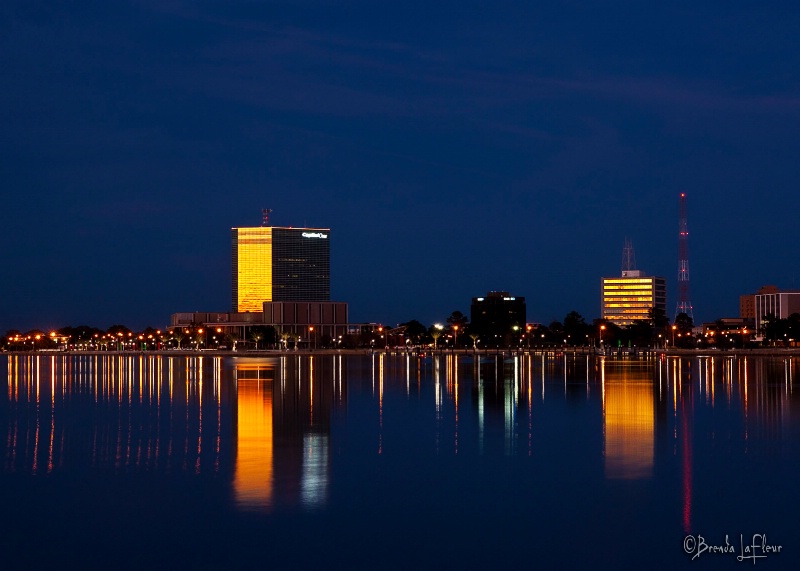 Lake Charles in Blue & Gold