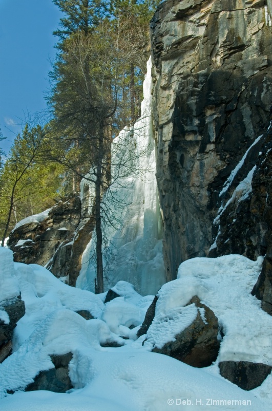 Waterfall of Ice in the Light