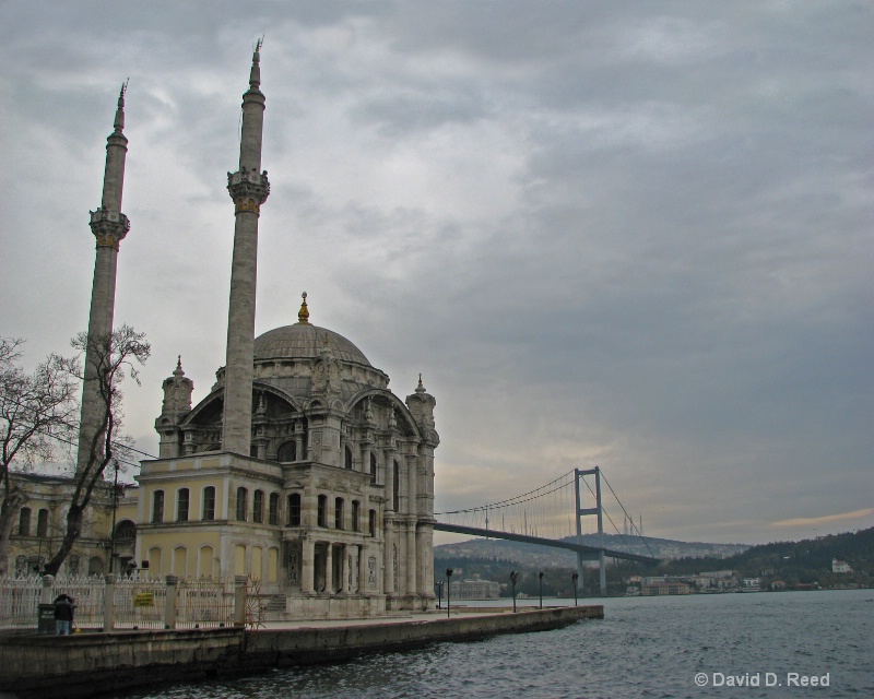 Mosque on the Strait of Istanbul
