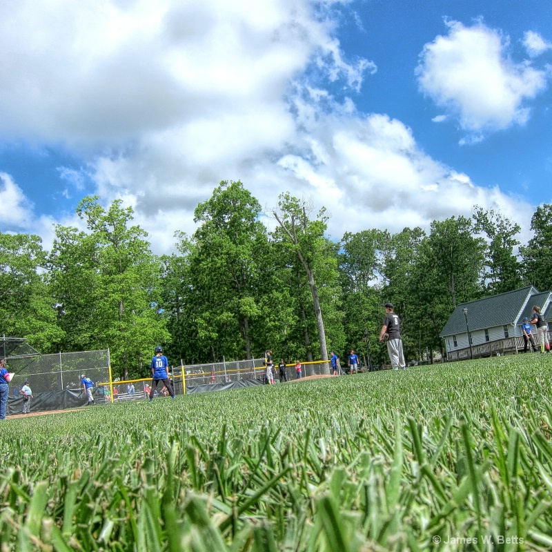 Blue Sky, Green Grass and Softball