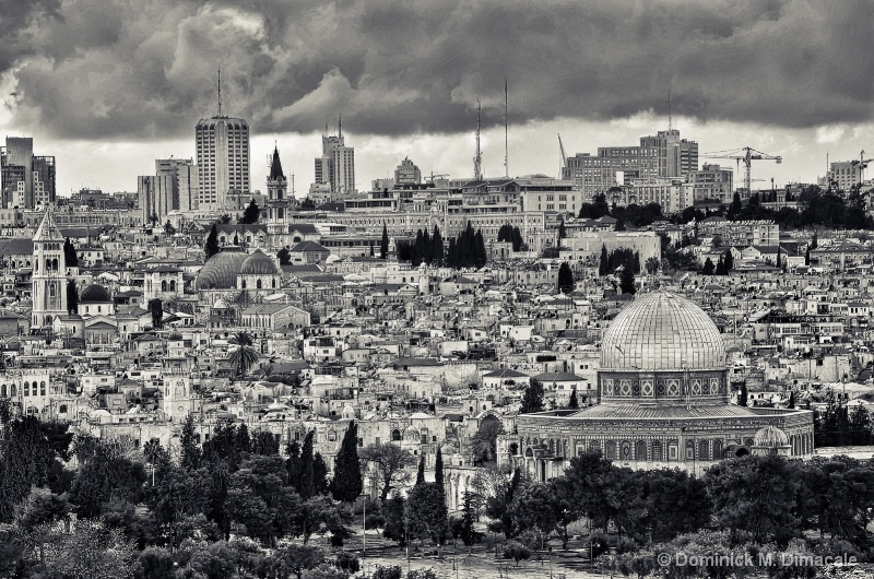 ~ ~ DOME OF THE ROCK FROM MOUNT OF OLIVES ~ ~ 