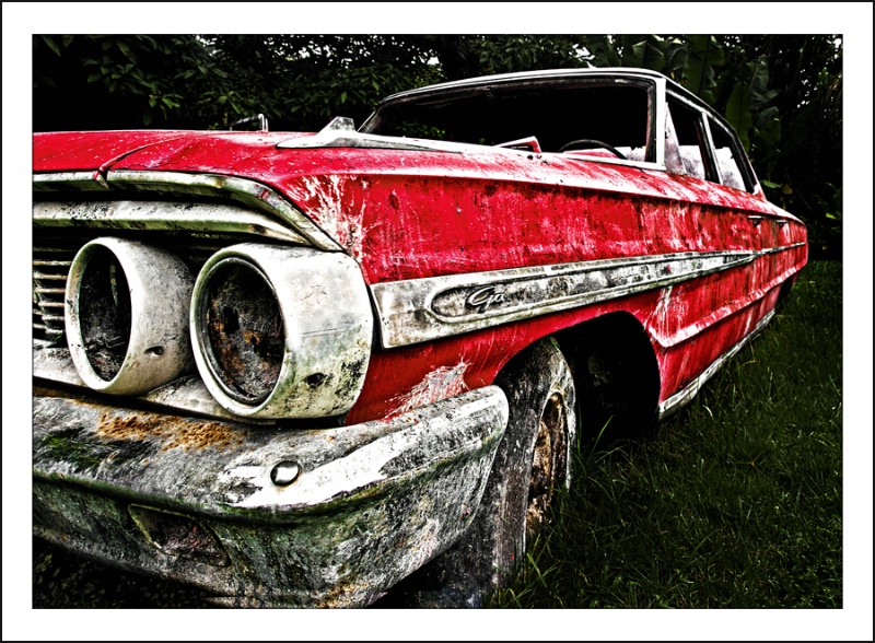 Old Car in Paintball Camp