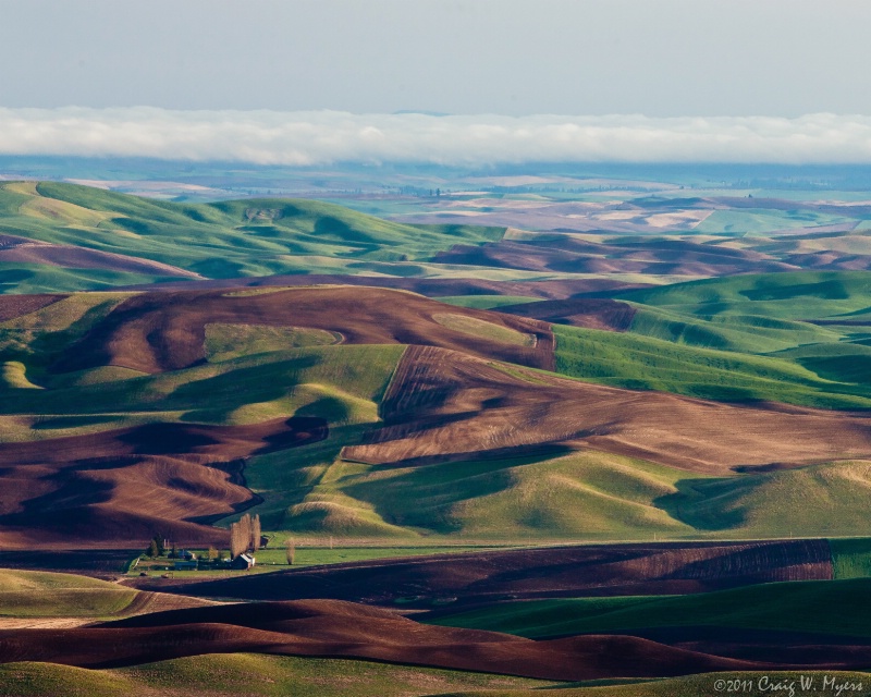 Palouse Farm at Sunrise