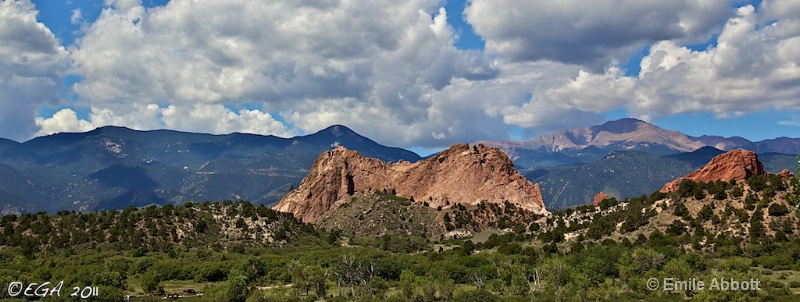 Pikes Peak, Garden of the Gods, and Rockies