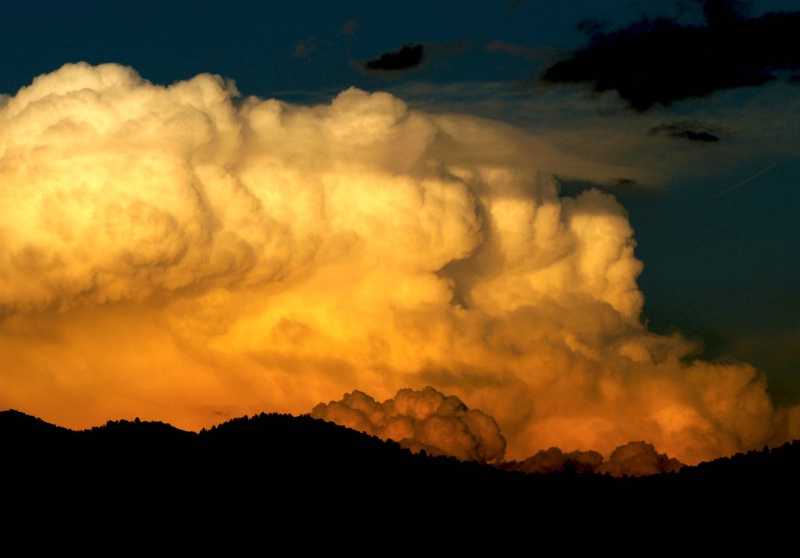 Thunderheads At Sunset