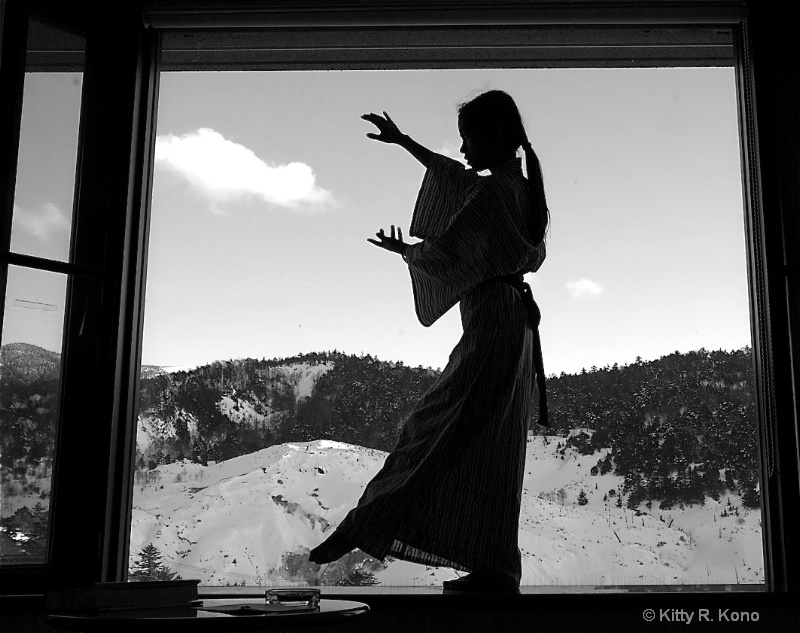 Yumiko Dancing on the Windowsill