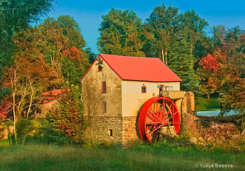 Autumn Sunset at the Old Mill of Guilford, NC