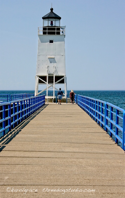 Charlevois, Michigan, South Pier Lighthouse