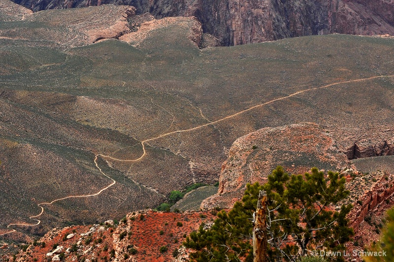 line in the canyon