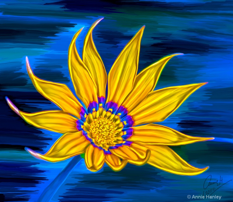 bp 1049 blue yellow daisy