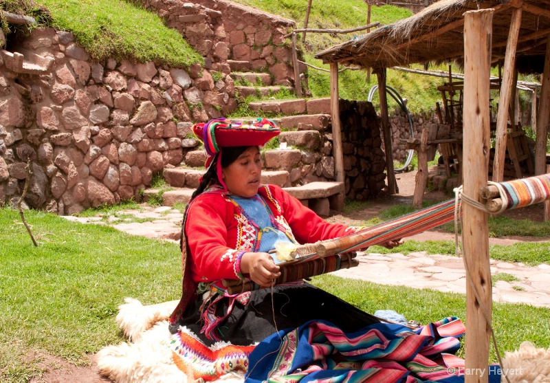 Weaver in Peru