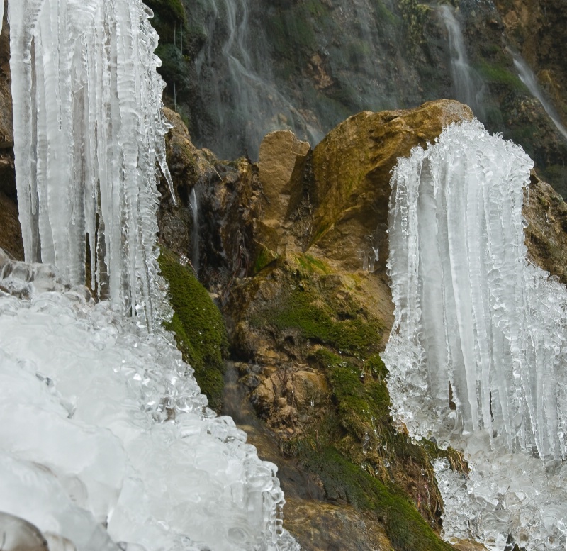 Sturgis "glassy" waterfall close up