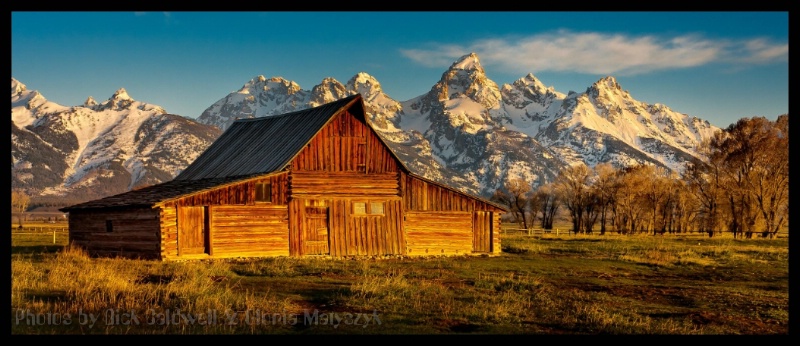 Mormon barn in Grand Teton National Park, Montana