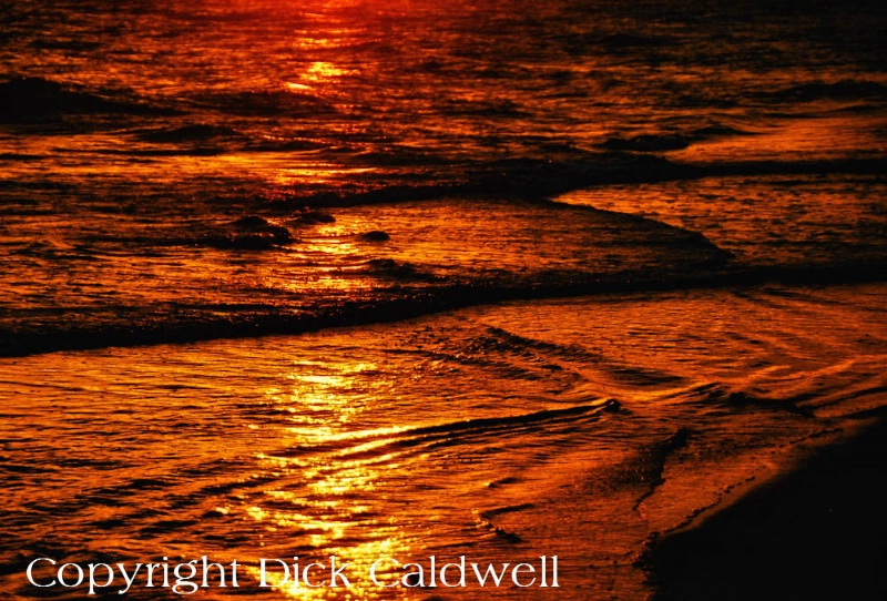 Sunset waves, Amelia Island, Florida