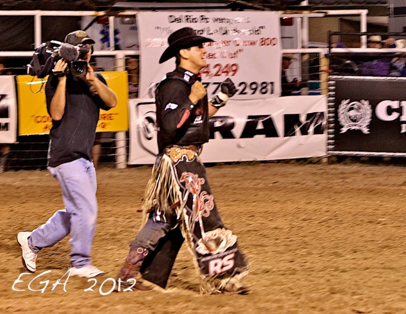 A very happy Bull Rider