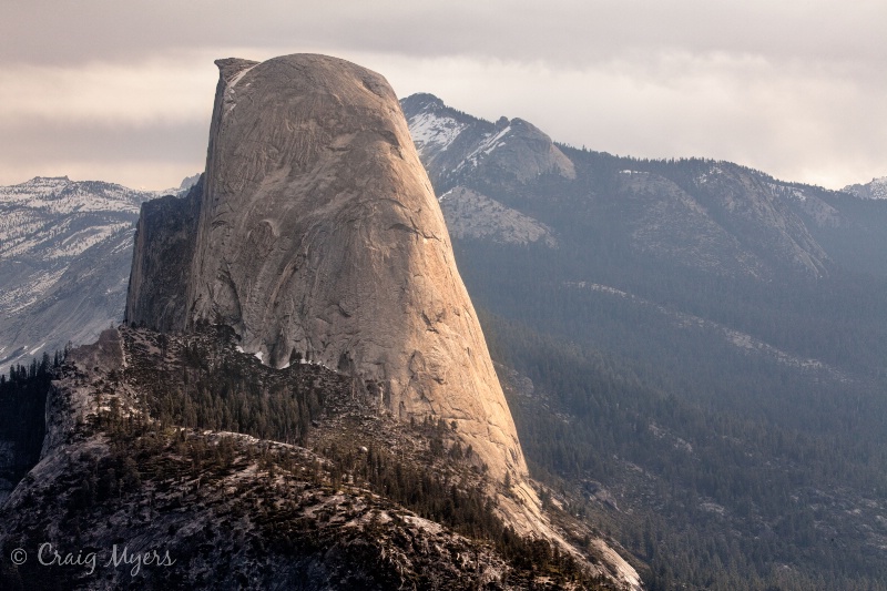 Half Dome, morning light, from Glacier Point